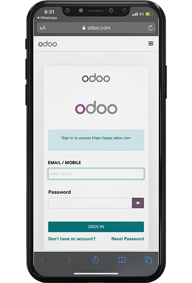 Mobile odoo2